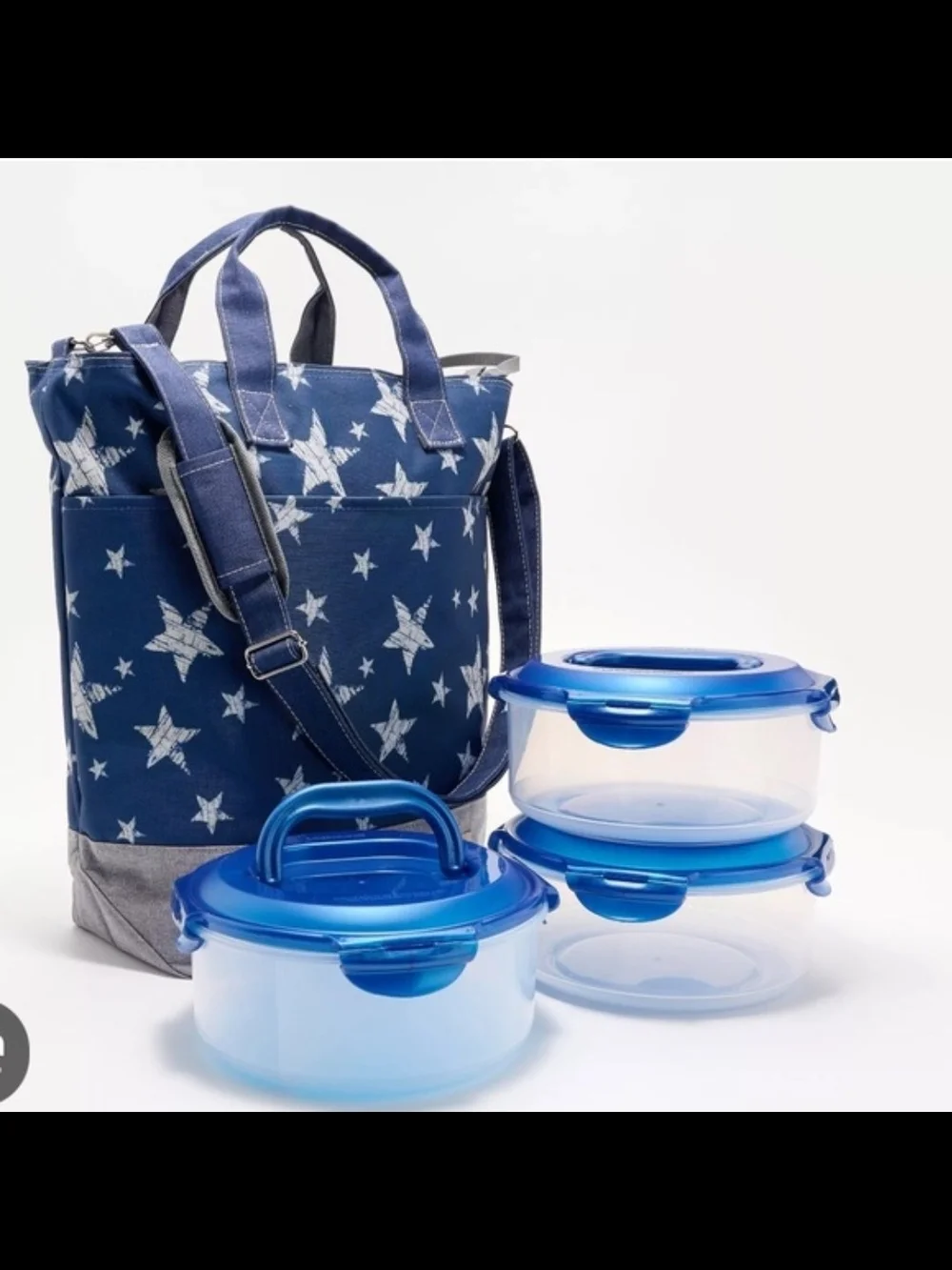 Americana 3 Pc Lock & Lock Set With Insulated Tote